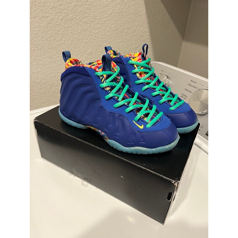Nike Little Foamposite One ASW Deep Royal Blue Youth Size 2.5Y DZ5192-400 Shoes
